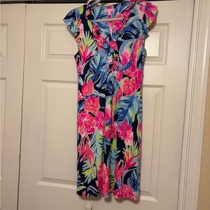 Lilly Pulitzer Floral Dress - Blue and Pink